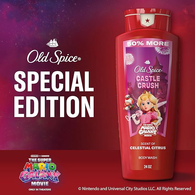 Old Spice Body & Face Wash for Men, x The Super Mario Galaxy Movie, 3X Defense - Image 6