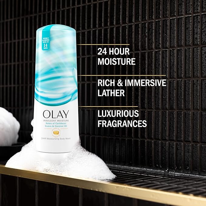Olay Body Wash for Women, Indulgent Moisture, 24hr Moisturizing & Nourishing - Image 2