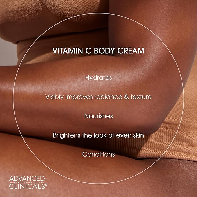 Advanced Clinicals Vitamin C Cream Visibly Brightening Body Lotion | Vitamin C - Image 6