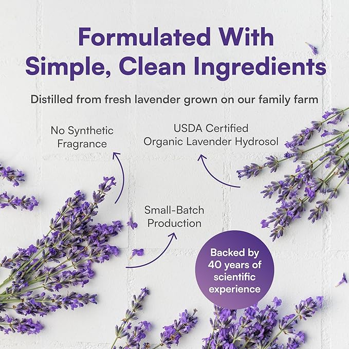 100% Natural Lavender Mist Spray, Organic Face Body Hair Hydrating Mister - Image 3