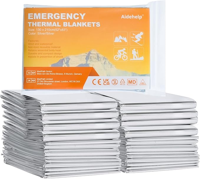 24 Pack Emergency Blankets - Image 2