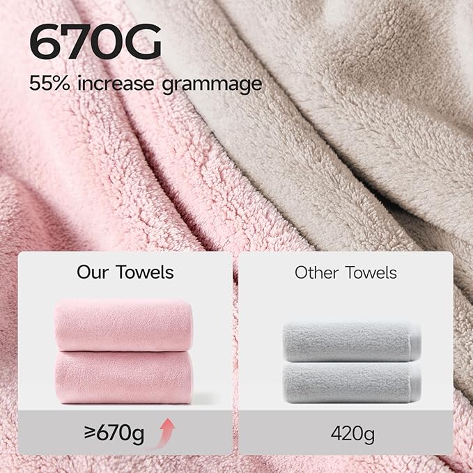 REDKISS 2 Pack Microfiber Extra Large Bath Sheets, 35 x 70 Inches, Super Soft - Image 7