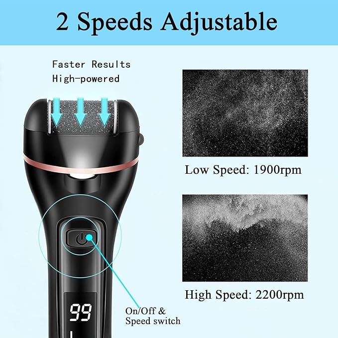 Callus Remover for Feet, 13-in-1 Professional Pedicure Tools Foot Care Kit - Image 5