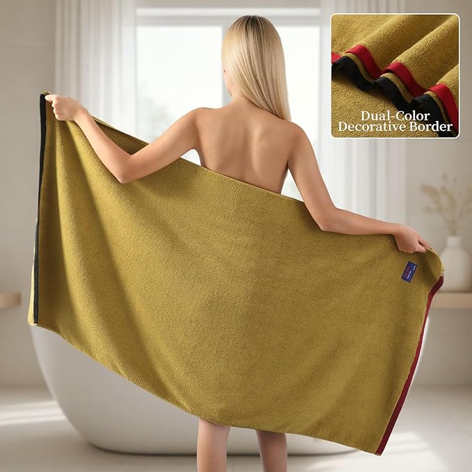 REDKISS 6 Piece Luxury Bath Towel Set, 2 Bath Towels, 2 Hand Towels, 2 - Image 4