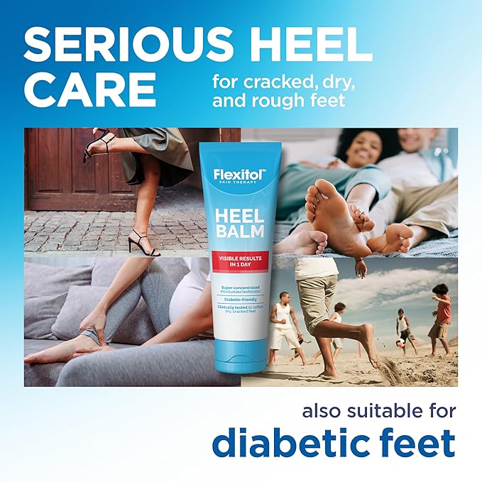 Flexitol Heel Balm Twin Pack, Cracked Heel Cream & Foot Balm, Intensive - Image 4