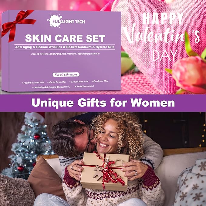 Skin Care Set, Firm Skin Care Kit, Women Skincare Gift Set W/ Facial Mask - Image 6