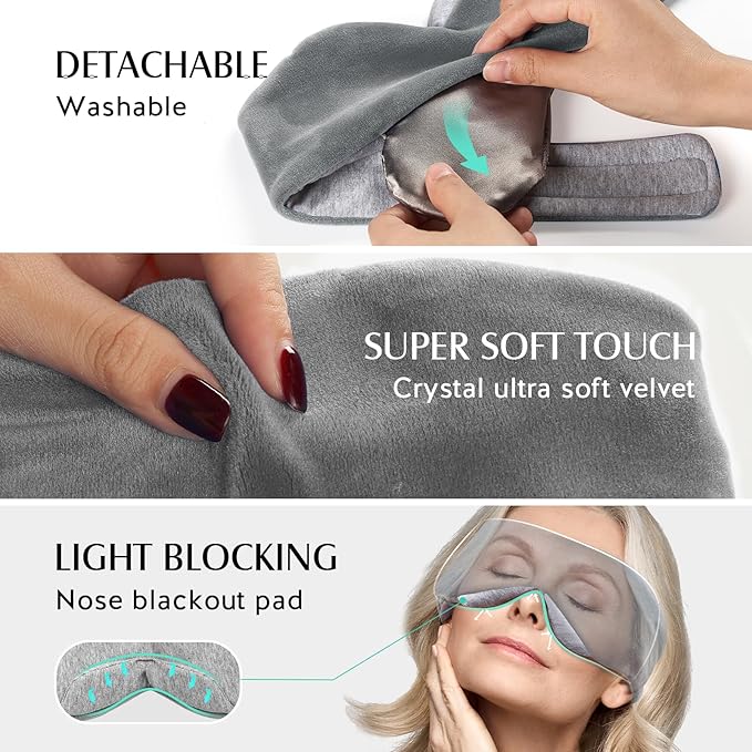 YFONG Heated Eye Mask, Warm Eye Compress Mask - Image 6
