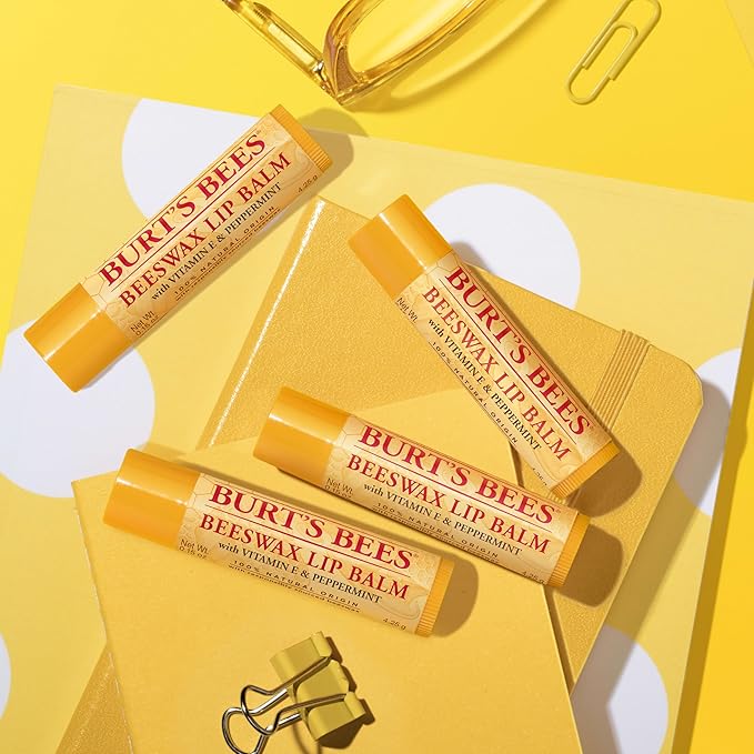 Burt's Bees Lip Balm Beeswax and Ultra Conditioning Lip Balm Pack, Hydrating - Image 6