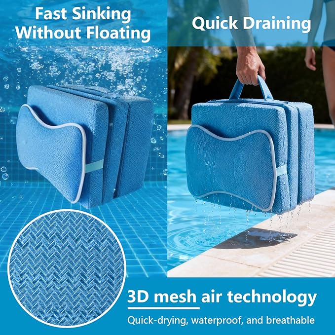 Hot Tub Booster Seat for Adults, Adjustable 3 Heights up to 8.7", Backrest and - Image 7