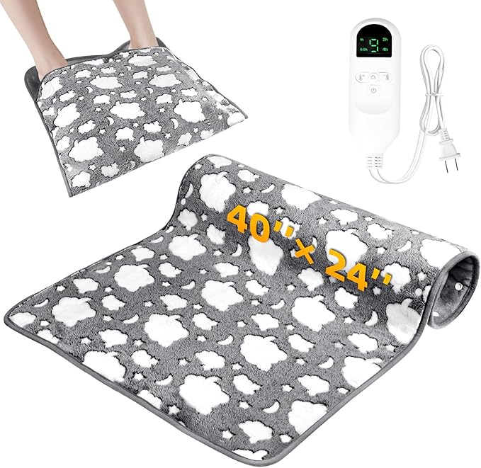 2-in-1 Heating Pads Large for Back Pain 40"x24", Foot Warmers for Feet XXXL by Unknown