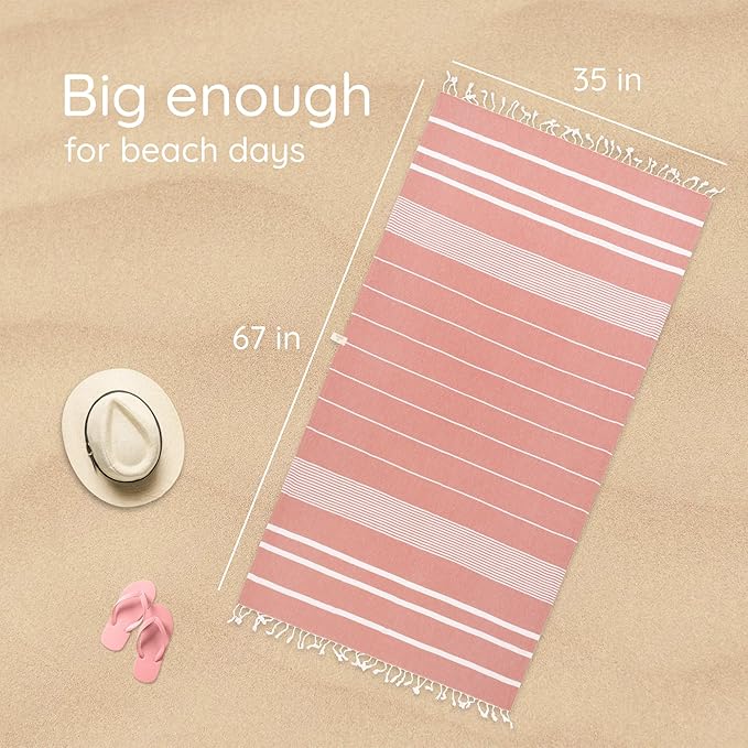 Premium Turkish Beach Towel – 100% Cotton, Quick Dry, Sand Free, Oversized - Image 2
