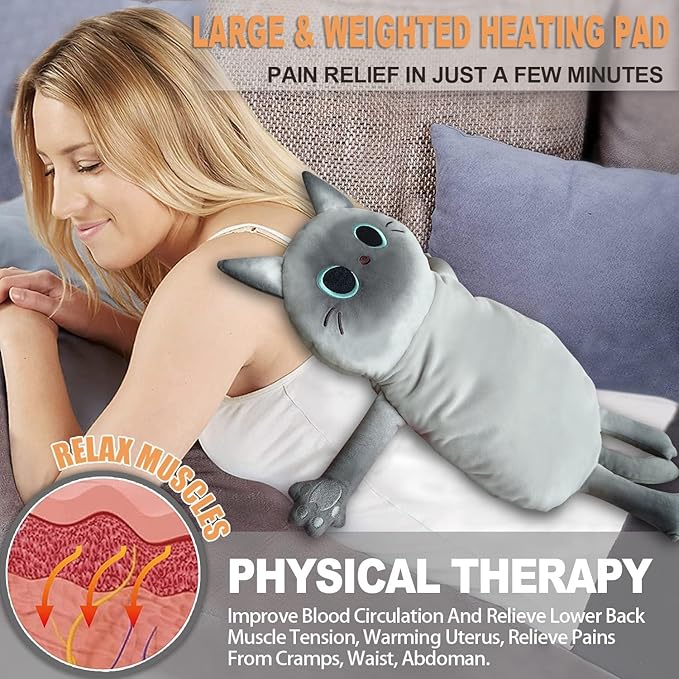 Microwave Heating Pad for Cramps Pain Relief, 22 * 13'' Moist Microwavable - Image 3