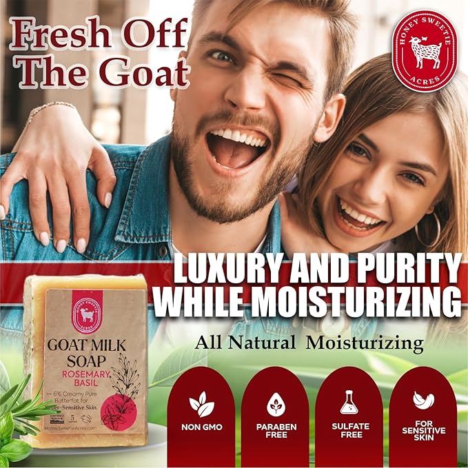 Honey Sweetie Acres Rosemary Basil Goat Milk Soap - Image 6