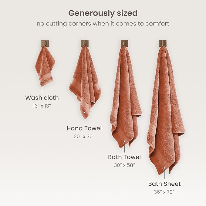 BIOWEAVES 100% Organic Cotton 700 GSM Plush 6-Piece Premium Towel Set GOTS - Image 7