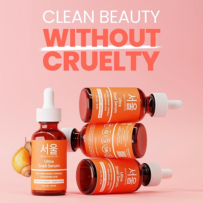 SeoulCeuticals Korean Skin Care 97.5% Snail Mucin Serum – K Beauty Skincare - Image 4