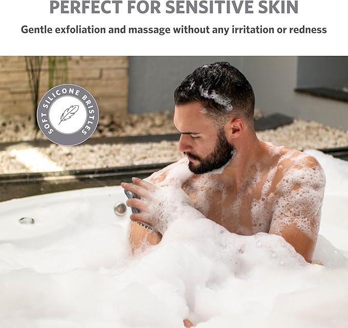 Sndyi Silicone Body Scrubber, Gentle Exfoliating Body Scrubber - Image 5
