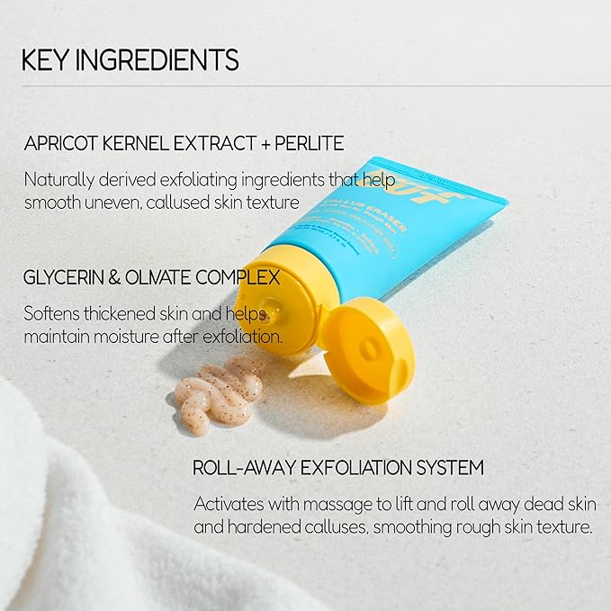 BUFFOUT Callus Eraser Exfoliating Gel – Body Care Exfoliator Scrub & Exfoliant - Image 3