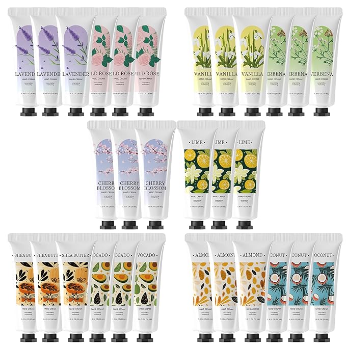 BODY & EARTH 30 Pack Hand Cream Lotion Bulk Mini Hand Lotion Hand Cream - Image 9
