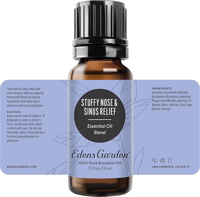 Edens Garden Stuffy Nose & Sinus Relief Essential Oil Blend- 100% Pure Premium - Image 9
