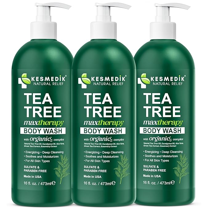 KESMEDIK Tea Tree Body Wash MaxTherapy, Itchy Skin Relief Soap, Soothes Jock - Image 8