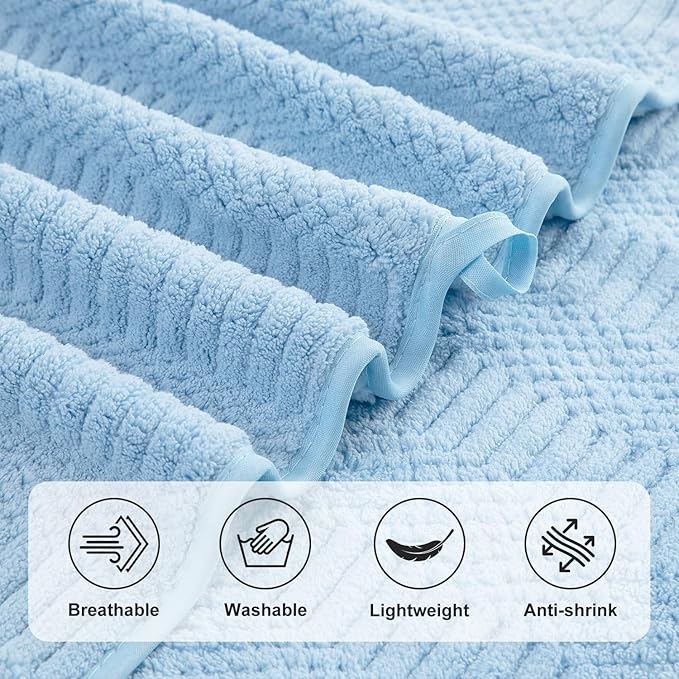 8 Piece Bath Towel Set-2 Oversized Bath Sheets, 2 Hand Towels, 4 - Image 9