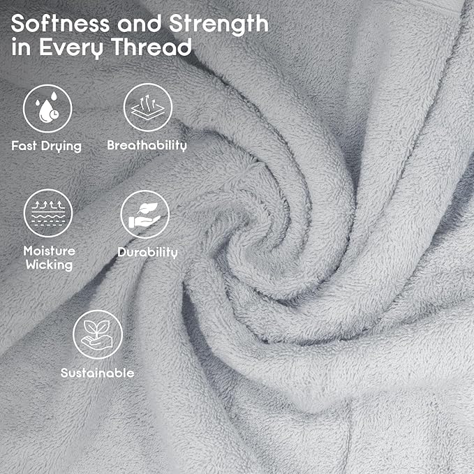 Ariv Premium Jumbo Bath Towels Pack of 2, Beach Towel, Extra-Large Bath Sheets - Image 6