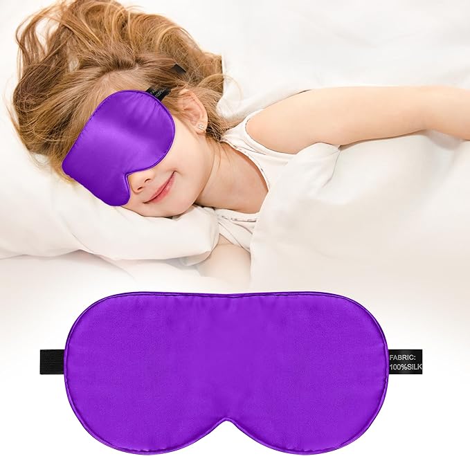 Kids Sleep Mask Eye Cover, 100% Real Natural Pure Silk Eye Mask by Unknown