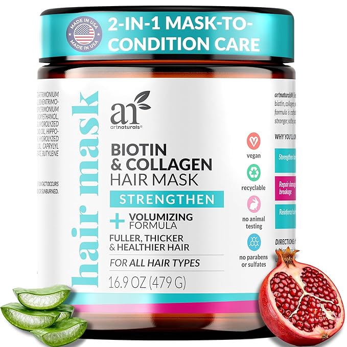 Artnaturals Biotin & Collagen Hair Mask – Strengthening & Volumizing Treatment by ArtNaturals