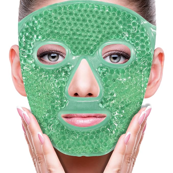 ZNÖCUETÖD Face Ice Mask Facial Ice Packs Gel Hot Cold Compress by ZN%C3%96CUET%C3%96D
