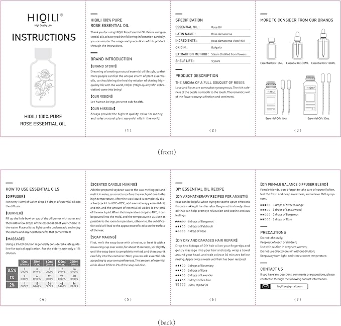 HIQILI 32 Fl Oz Rose Essential Oil, Huge Value Size Undiluted Rose Oil - Image 9