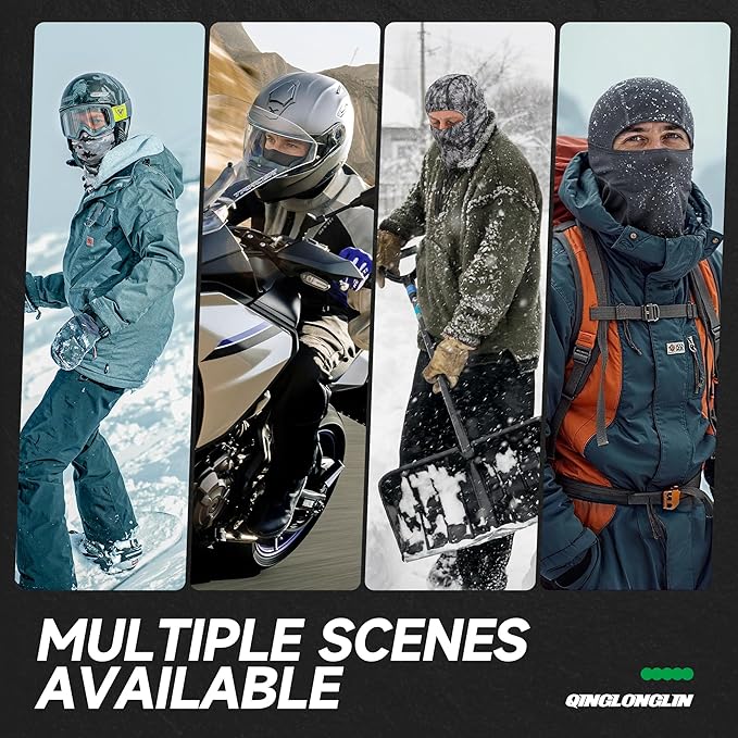 Balaclava Ski Mask 3 Pieces Full Face Cover - Image 9