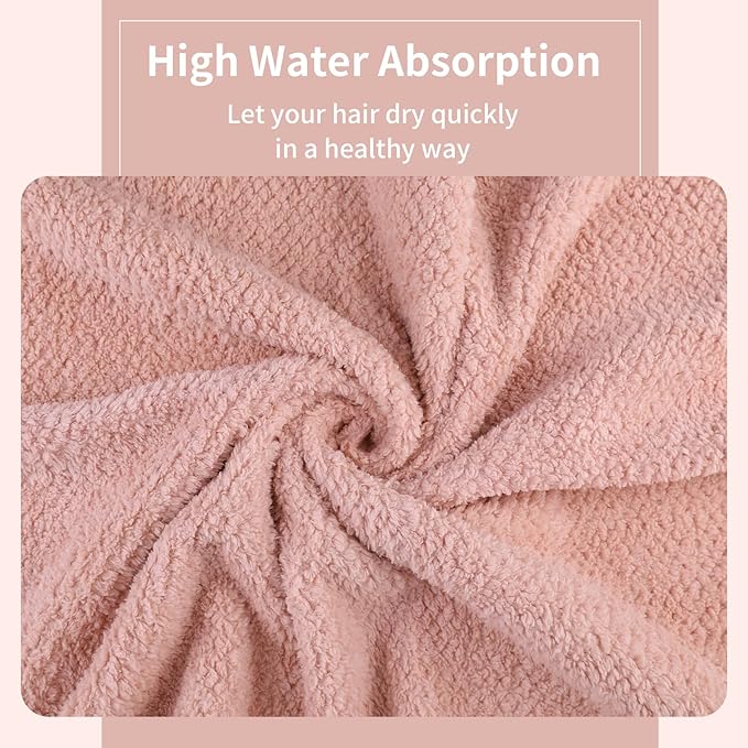 Microfiber Hair Towel Quick Dry Hair Towel Hair Drying Towels Suitable - Image 6