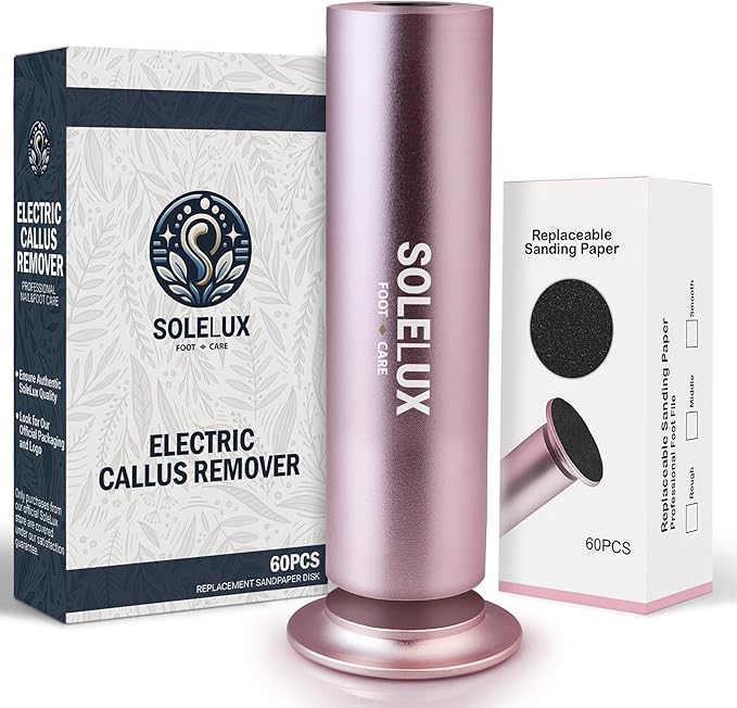 Upgraded 2026 Electric Foot File – Callus Remover by SoleLux