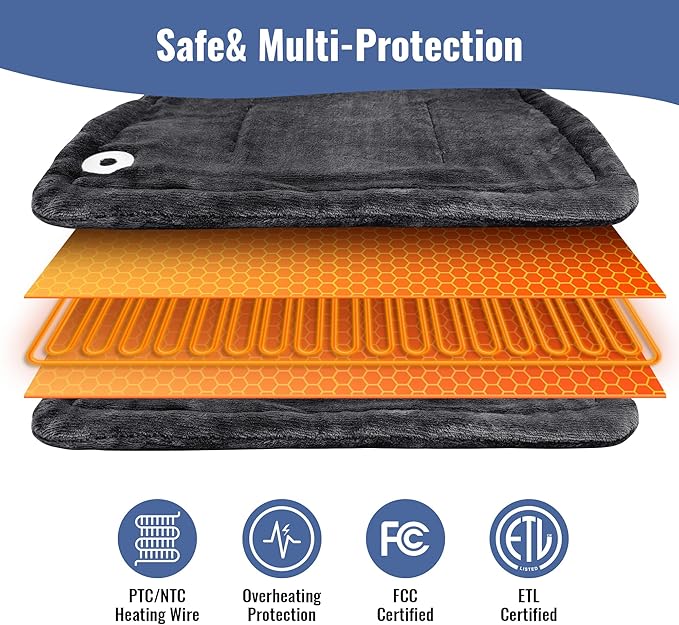 Tefici Heating Pad for Back Pain, Mothers Day Gifts for Women Men Mom Her，FSA - Image 4