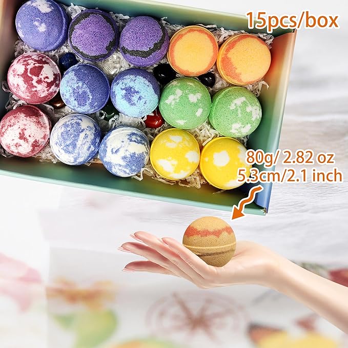 Chakra Healing Gemstones Bath Bombs. 15 Essential Oil Bath Bombs. Real Chakra - Image 7