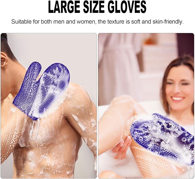 Honeycomb Exfoliating Bath Gloves - Image 4