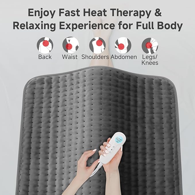 XXL Heating Pad for Back Pain Relief, Large Heating Pads Mothers Day Gifts for - Image 4