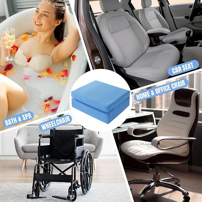 MABOZOO Foldable Hot Tub Booster Seat, Adjuatable 2 Heights Extra Thick Hot Tub - Image 6