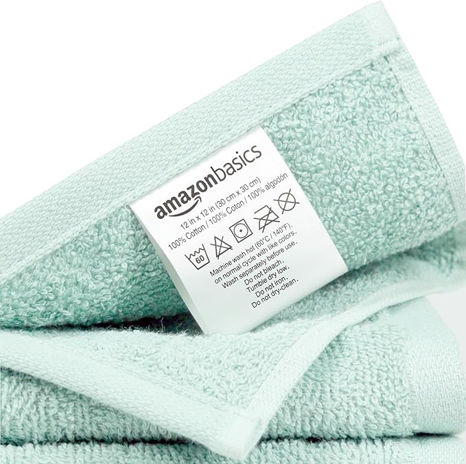 Amazon Basics Highly Absorbent 100% Cotton Washcloths - Image 3