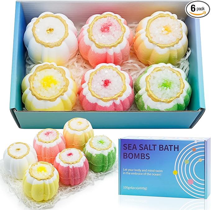 Bath Bombs Gift Set, Shea & Coco Butter Dry Skin Moisturize, Birthday Mothers by Unknown