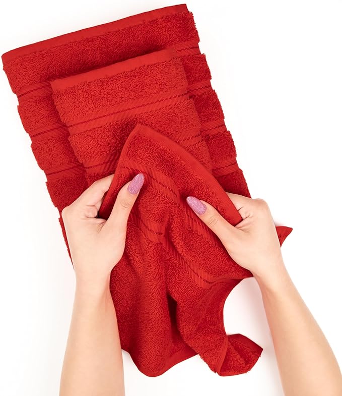 American Soft Linen Premium 3 Piece Towel Set, 1 Bath Towel 1 Hand Towel 1 - Image 5