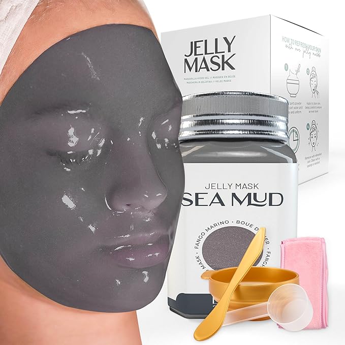 BRÜUN Jelly Mask Jar Sea Mud Peel-Off Face Care Rubber Mask | 23 fl oz Skin by BR%C3%9CUNBeauty