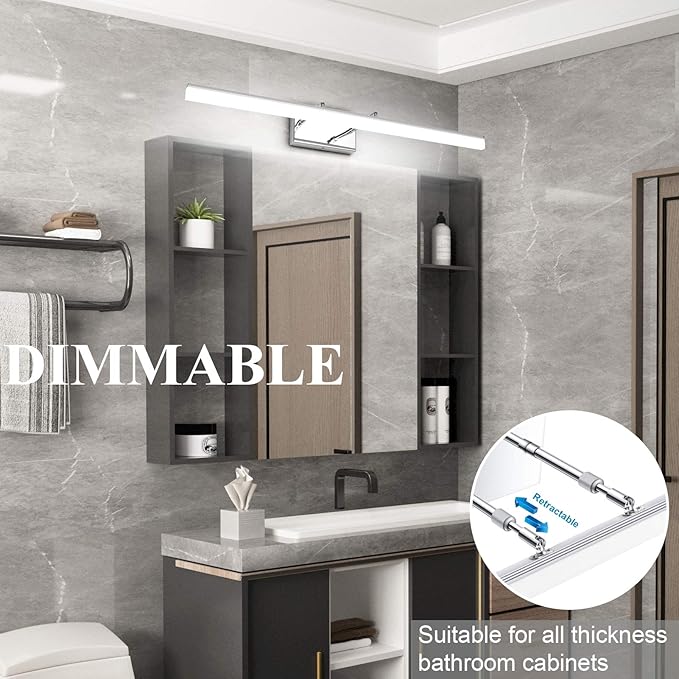 Aipsun 31.5in Dimmable Modern LED Vanity Lights - Image 3