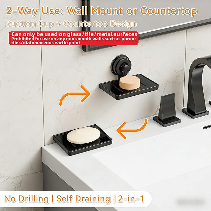 SUOXING 2 Pack Bar of Soap Holder - Image 5