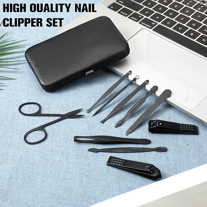 Nail Clippers Sets Manicure Stainless Steel Nail Grooming Cutter Kit Travel - Image 7