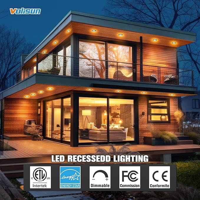 VOLISUN 12 Pack 4 Inch Black Recessed Light - Image 7