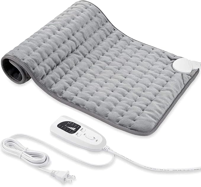 Electric Heating pad with 6 Heat Settings, Auto Shut Off, Dry Electric Heating by VIBOOS