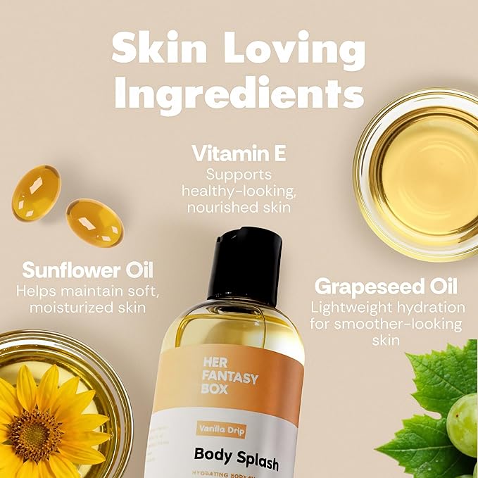 Her Fantasy Box | Body Splash Vanilla Drip Fragrance Oil – Warm Vanilla Sugar - Image 4