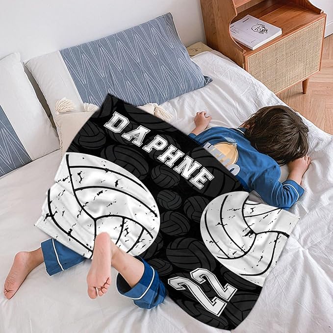 Custom Volleyball Blanket, Personalized Volleyball Blanket, Customized Sport - Image 4