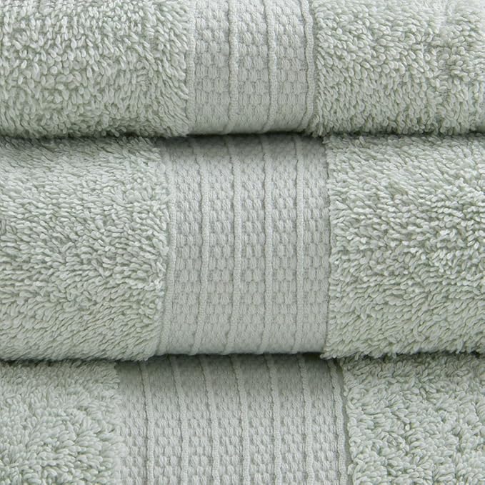 Madison Park Organic 100% Cotton Bathroom Towel Set, Hotel & Spa Quality Highly - Image 3